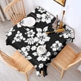 thumbnail image 2 of Pioneer Flower Floral Print Pattern Square Tablecloth,Waterproof Square Table Cover,Wipeable Spillproof Washable Table Cover for Home Kitchen Party Decor 52"x52"(132x132cm), 2 of 6