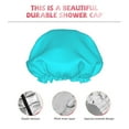 thumbnail image 5 of Easygdp Aqua Shower Caps for Women, Double Waterproof Layers Shower Cap, Quick Drying Bath Hair Cap Reusable, 5 of 9