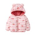 thumbnail image 2 of CSCHome 1-5T Winter Coats Bear Ears Hoods Light Puffer Down Jacket Outwear for Baby Boys Girls Lightweight Water-Resistant Packable Puffer Jacket Coat, 2 of 6