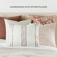thumbnail image 4 of Noble Linens 2-Pack Cotton Slub Decor Throw Pillows - Antique Floral Rose, 4 of 4