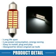 thumbnail image 5 of Unique Bargains LED Festoon Light White Bright LED 36mm 6411 C5W LED 16SMD 4014 Chipsets Metal Silver Tone Yellow 10 Pcs, 5 of 6