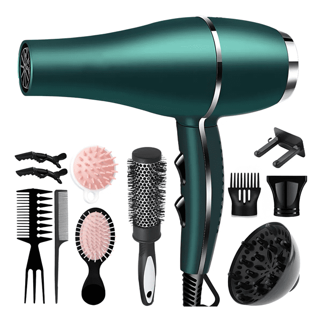 Secadora De Cabello Profesionalsecadora Con Difusor 11 En 1 Xtellar verde