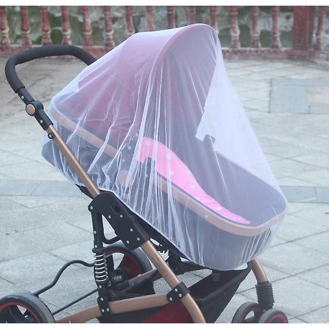 Mosquitera para cochecito - Paquete de 2 mosquiteras duraderas para cochecito de bebé - Red antiinsectos perfecta para cochecitos, moisés, cunas y corralitos, (blanco)