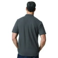 thumbnail image 4 of Gildan Softstyle Men's Pique Polo Shirt, Charcoal, Sizes S-3XL, Short Sleeve, Classic, 100 Cotton, 4 of 5