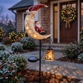 thumbnail image 5 of Solar Christmas Garden Stake Light, Santa Claus Moonlight Garden Light, Decorative Ground Light For Backyard Landscaping, Porch And Xmas Party Decor, 5 of 5