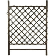 OrientalFurniture Handmade Buddhist Temple Bamboo Fence Door