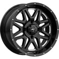 thumbnail image 1 of MSA M26 Vibe Wheel 14x7 3.5 + 3.5 Machined/Black 4/137 Compatible With Can-Am Defender HD10 XT-P 2020, 1 of 1