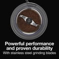 thumbnail image 5 of Proctor Silex Sound Shield Electric Coffee Grinder for Quiet Grinding, Stainless Steel Blades, Beans, Spices and More, 12 Cups, Black (80402), 5 of 5