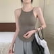 thumbnail image 3 of Camisola de una pieza sin mangas con copa de belleza en la espalda para mujer, sexy, con pecho envuelto, ropa interior y exterior, top de tubo ajustado, camisa de fondo, 3 of 6