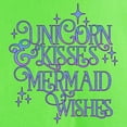 thumbnail image 3 of CafePress - UNICORN KISSES And MERMAID WISHES T Shirt - Light T-Shirt - CP, 3 of 4