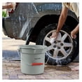 thumbnail image 4 of 4-Pack Round Bucket, 3.5 Gallon Industrial Round Utility Pail with Handle, Gray, 4 of 7