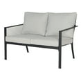 Mainstays Stanton 4Piece Outdoor Patio Conversation Set Steel Gray
