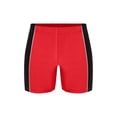 thumbnail image 1 of dPois Shorts à Taille Élastique pour Hommes Shorts de Compression pour Cyclisme Natation Course Rouge Noir 4TG, 1 of 5