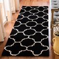 thumbnail image 3 of SAFAVIEH Chatham Jacob Geometric Quatrefoil Wool Area Rug, Black/Ivory, 3' x 5', 3 of 9