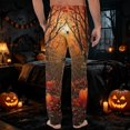 thumbnail image 6 of GrmtClth Halloween Pajamas Pants for Men Funny Novelty Sleep Lounge Pants Witch Pumpkin Ghost Face Print Comfy Night Pants for 2026 Halloween with Pocket Earthy Yellow 3XL, 6 of 6
