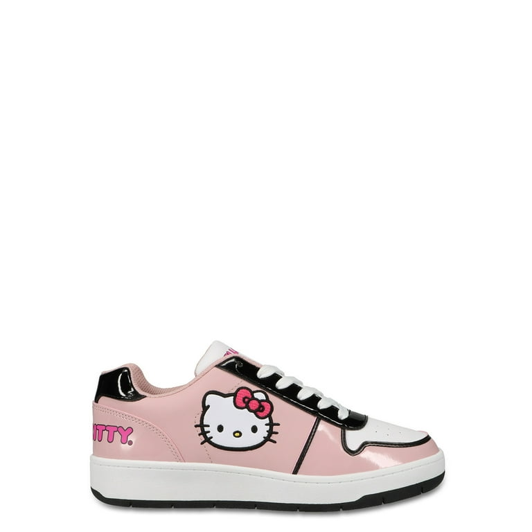 Hello Kitty by Sanrio Women's Pink Casual Court Sneakers, Sizes 6