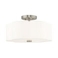 thumbnail image 1 of Livex Lighting 52153-91 3 Lt Brushed Nickel Ceiling Mount, 1 of 4