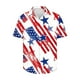 thumbnail image 5 of Camisa Impresa de Manga Larga para Hombre con Cuello Girado, Blusa de Botón Casual Blusa de Manga Corta, 5 of 5