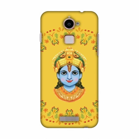 Coolpad Note 3 Lite Case - Almighty Krishna 3, Hard Plastic Back Cover. Slim Profile Cute Printed Designer Snap on Case with Screen Cleaning
