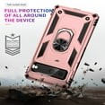 thumbnail image 6 of SaniMore Tri-layer Case for Google Pixel 8A 2023, 360° Rotating Holder/Kickstand Rugged PC Back + TPU Bumper Magnetic Car Mount Anti-fingerprint Anti-fall Heavy Duty Protective Case, Rosegold, 6 of 6