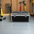 thumbnail image 1 of Minkissy Aluminium Tool Boxes Black Storage Box with Compartments for DIY Enthusiasts 1Pack, 1 of 6