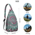 thumbnail image 3 of Waterproof Hiking Backpack Sling Bag for Women – Lightweight Crossbody Bag with Adjustable Strap, Multipurpose Chest Bag for Travel & Outdoor Adventures – Mandala Zen Geometric Design, 3 of 4