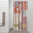 thumbnail image 2 of Pioneer Flower Floral Print Pattern Shower Curtain 36"x72" ,Bathroom Decorative Shower Curtains Set with 12 Hooks,Modern Waterproof Washable Shower Curtain, 2 of 6