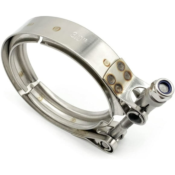 304 Stainless Steel V- Exhaust Clamp Heavy Duty Bolt 1 Pack 3 Inch