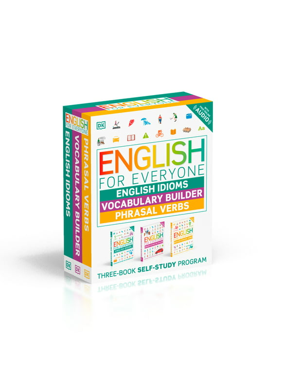 DK English for Everyone: English for Everyone English Idioms, Vocabulary Builder, Phrasal Verbs 3 Book Box Set (Paperback)