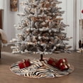 thumbnail image 4 of Disketp Watercolor Zebra Christmas Tree Skirt, Christmas Tree Decorations, Christmas Decor, Tree Mat Decoration(30-48IN)-48", 4 of 6