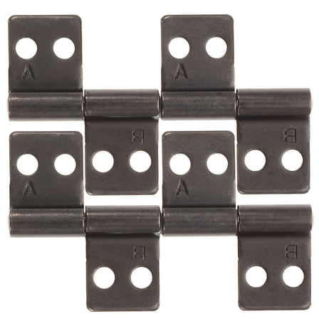 UPKOCH 2pcs Heavy Duty Black Stainless Steel Screen Door Hinges with 360 Degree Rotation for Home Use