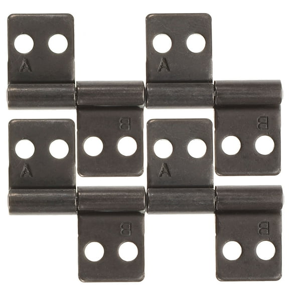 UPKOCH 2pcs Heavy Duty Black Stainless Steel Screen Door Hinges with 360 Degree Rotation for Home Use