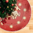 thumbnail image 4 of SKYSONIC Love Heart Christmas Tree Skirt 36 Inch Valentine's Day Tree Skirt Double Layers Polyester Easter Tree Skirt for Valentine's Day Holiday Party Decoration, 4 of 6