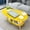 Yellow, variant on Storage Rack,Household Oval Top Table Living Room Coffee Table With Wooden Legs Two-story