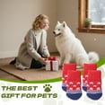 thumbnail image 7 of TELOLY 4Pcs Dog Socks,Star Pattern Anti-Slip Paw Socks,Soft Elasticity Dog Socks for Hot Pavement,Red2, 7 of 7