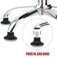 thumbnail image 2 of 5pcs Glides Replacement Office Chair Wheels Stopper Office Chair Swivel Caster Wheels, 2 Inch Stool, 2 of 5