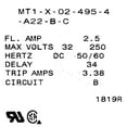 thumbnail image 4 of Carling Boat Circuit Breaker MT1-X-02-495-4-A22-B-C | 2.5A 32V - 250V, 4 of 4