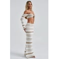 thumbnail image 5 of EASYBRAUS Women Striped Two Piece Skirt Set Summer 2025 Crop Top and Long Skirt Outfit S-L, 5 of 7