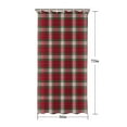 thumbnail image 5 of Red and Green Christmas Plaid Pattern Shower Curtain 36"x72" ,Bathroom Decorative Shower Curtains Set with 12 Hooks,Modern Waterproof Washable Shower Curtain, 5 of 6