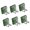 Green, variant on Damage Release Adhesive Hook Strong Hold Bathroom Storage Plastic Hook for Wet Towels Toothbrush Cup Organizing