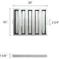 thumbnail image 6 of TrueCraftware- 20" W x 16" H Stainless Steel Commercial Kitchen Hood Filter - Restaurant Hood Filters Range Hood Filter Range Hood Baffle Grease Filter for Restaurant Kitchen Exhaust Hoods, 6 of 6