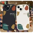 thumbnail image 2 of Compatible with iPhone 14 Case - Cute Pattern Design for Women Men Girls Fashion Soft Lambskin Flexible Protective TPU Rubber Shockproof Phone Case for iPhone 14, 6.1 inch, Black, 2 of 18