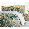 thumbnail image 5 of Ambesonne Jungle Floral Duvet Cover Set, Medieval Style Bloom, Calking, Green Multicolor, 5 of 6