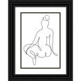 thumbnail image 1 of Artographie Studio 14x18 Black Ornate Wood Framed with Double Matting Museum Art Print Titled - Sitting Down 01, 1 of 4
