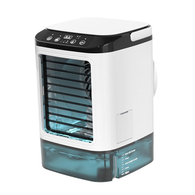 Aire acondicionado portátil, ventilador de escritorio USB, ventilador de mesa con 3 velocidades ajustable, ventilador de enfriamiento por nebulización Estilo B