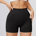 thumbnail image 6 of Women's High Waist Seamless Cycling Shorts - 4.5" Inseam, Nylon-Spandex, Flattering Contours, for Yoga/Fitness/Daily Wear, 6 of 6