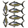 thumbnail image 1 of 10 globos inflables de peces: papel de aluminio con diseño realista de atún en 3D. Decoraciones para fiestas de cumpleaños con temática de pesca. Artículos para fiestas de verano en la piscina., 1 of 4