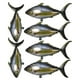 thumbnail image 1 of 10 globos inflables de peces: papel de aluminio con diseño realista de atún en 3D. Decoraciones para fiestas de cumpleaños con temática de pesca. Artículos para fiestas de verano en la piscina., 1 of 4