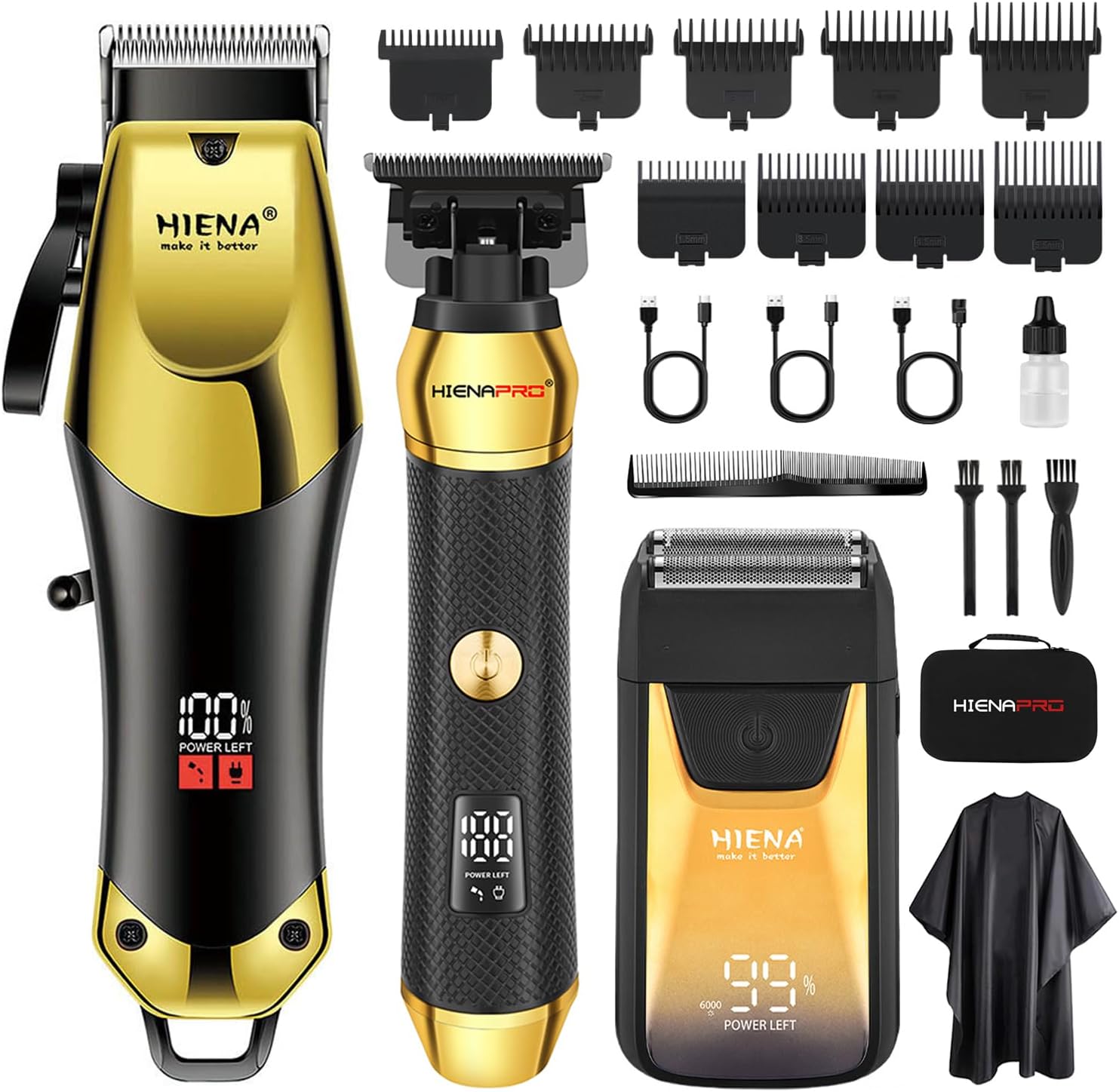 値下げ　Zipper Professional Trimmer 302 Kit Hair Clippers Zero Gapped Hair Trimmer Set & Foil Shaver for Men