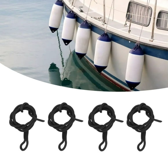 Dock Lines Boat Ropes 4PCS Boat Mooring Marine Ropes Dock Line Marine Mooring Rope Boat Dock Line for Marine 1.5m Long High Strength Polyester